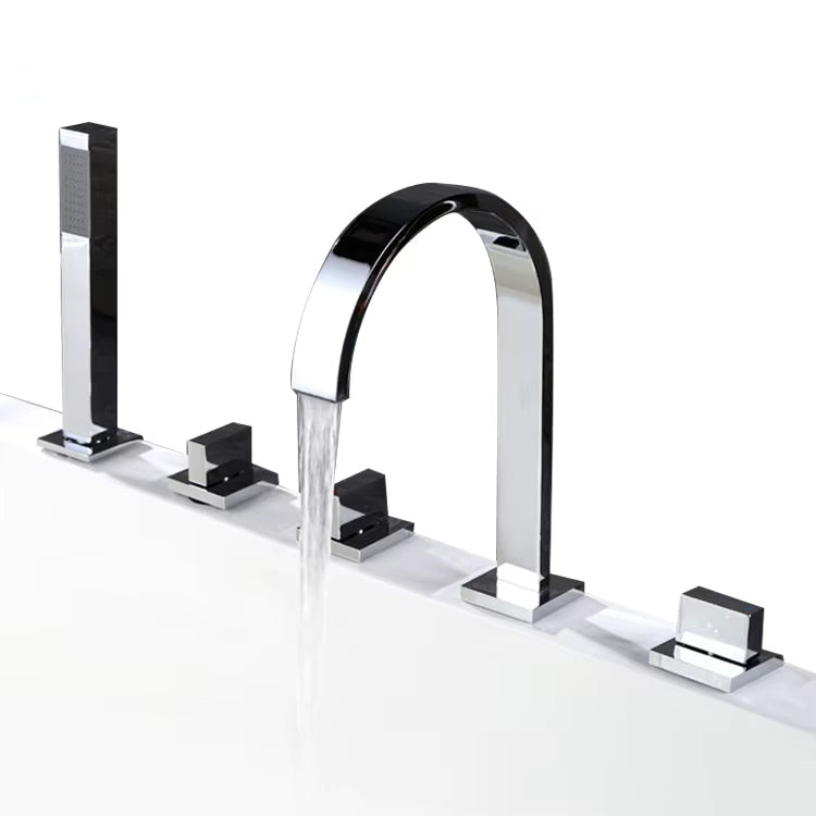 Luxury 5-Piece Bathtub 3-Handle Faucet Set-Z1921