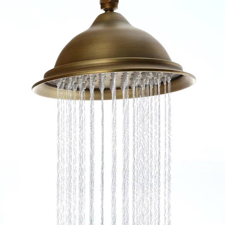 Antique Brass Wall Mount Bathroom Shower Set-Z7827