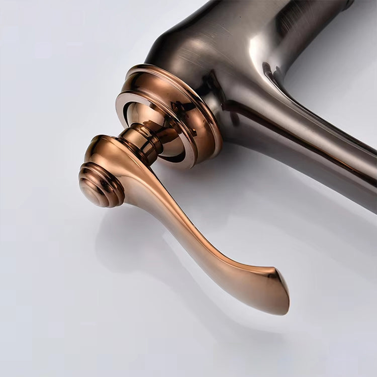 Antique Copper Finish Bathroom Vanity Sink Faucet-Z1726G