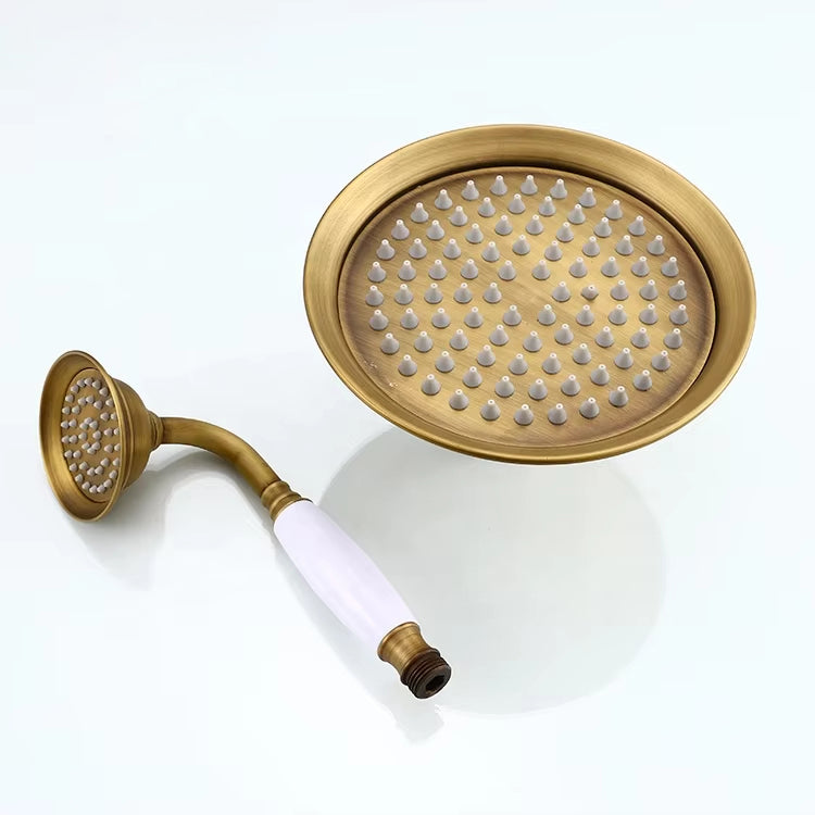 Antique Brass Wall Mount Bathroom Shower Set-Z7827