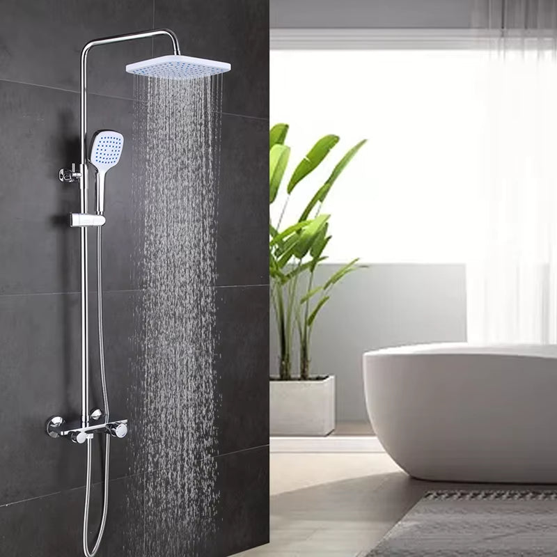 Shower Set Full Copper Booster Shower Constant Temperature Bathroom Bath Luxury Shower Set-6526