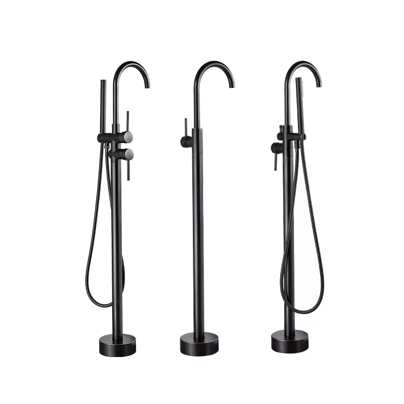 Floor Mounted Bathtub Shower Faucet Swivel Nozzle Hot And Cold Mixing Faucet-6710