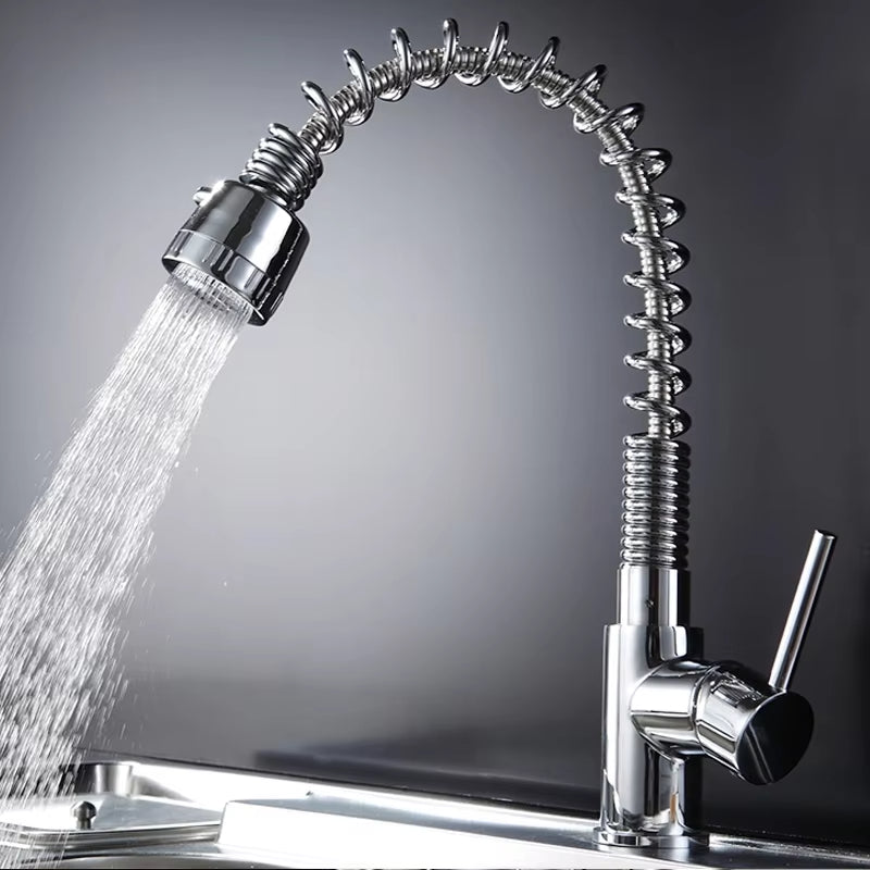 Deck Mounted Kitchen Mixer Tap With Spring-Z1916
