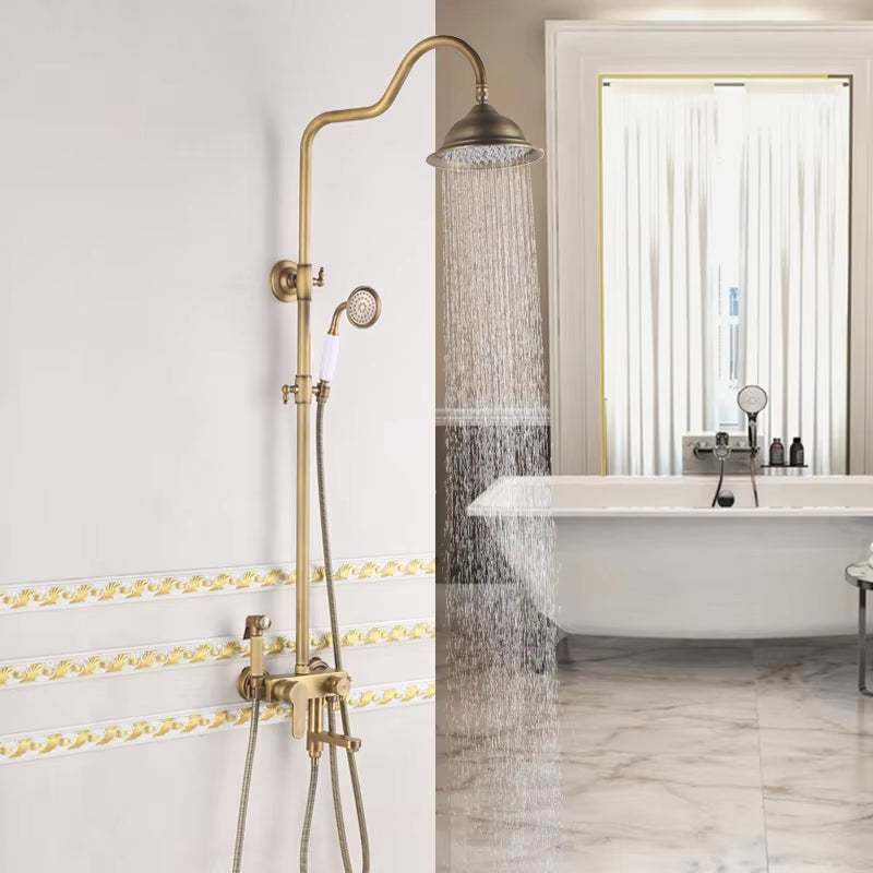 Classic Antique Wall Mounted Booster Shower-6206