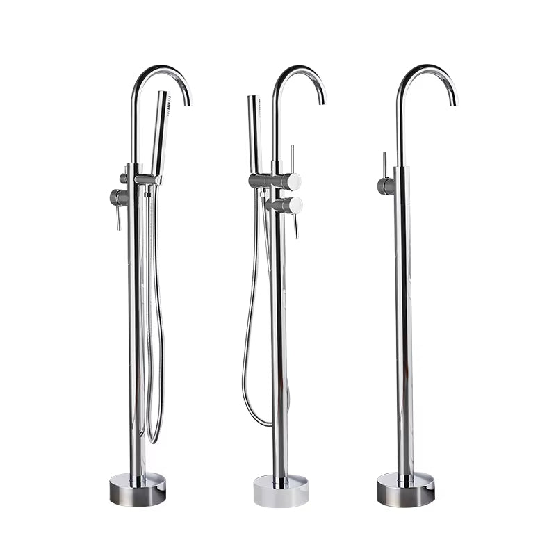 Floor Standing Bathroom Bathtub Faucet With Handheld Shower-6708