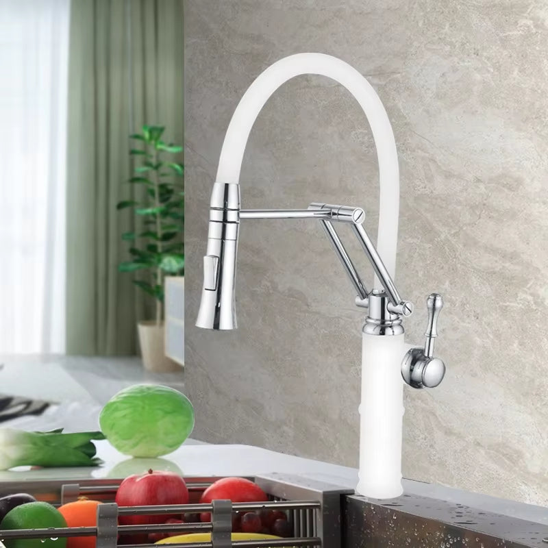 360 Degree Swivel Pull-Out Kitchen Countertop Faucet-8365