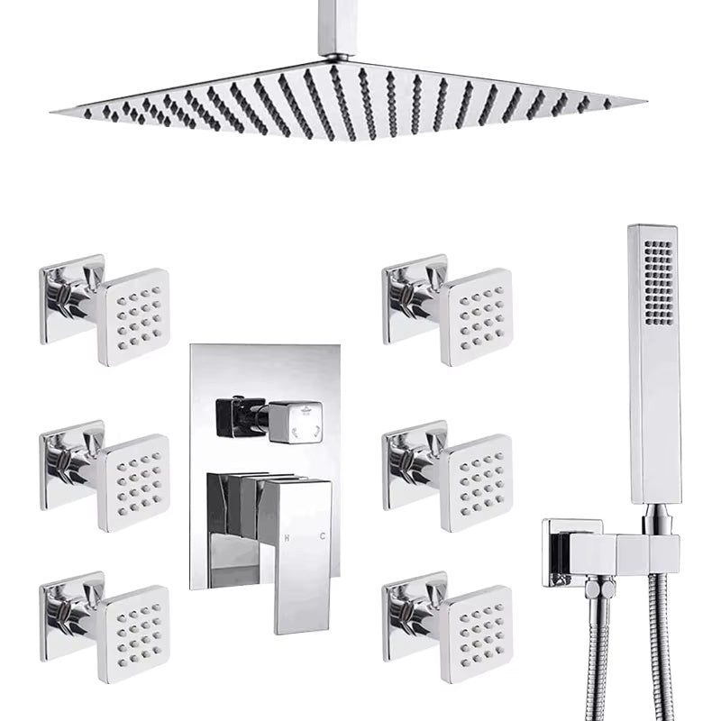 Wall Mounted Shower Set Bathroom Rain Shower Set Concealed Type-6562