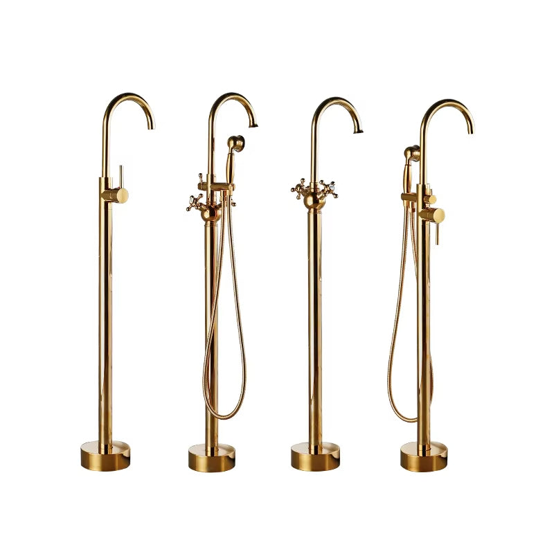 Floor-Standing Shower Faucet, Bathtub Spout, Mixer Tap-6711