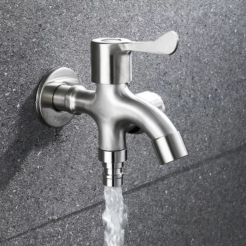 Modern 304 Stainless Steel Outdoor Wall Tap Water Single Faucet-2212