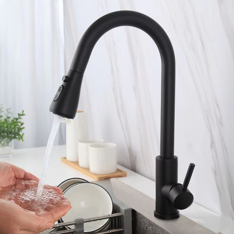 Kitchen 360 Degree Swivel Pull-Out Sink Faucet-7513
