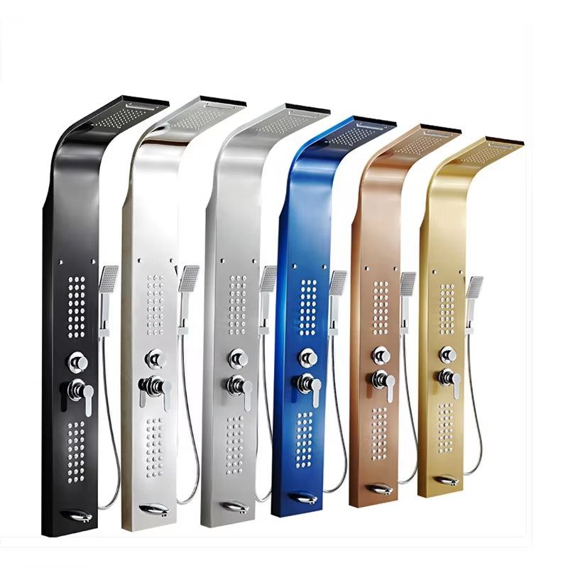 Shower Screen Shower Set Bathroom Wall Mounted Waterfall Shower Column-6607