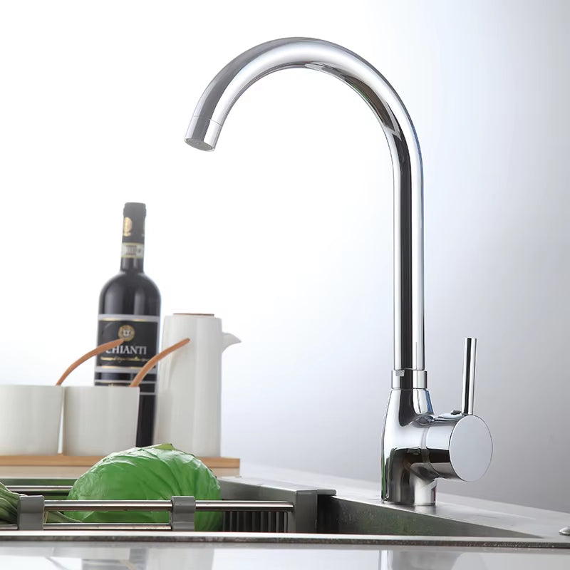 Simple Kitchen Sink Single Handle Single Hole Faucet-8510