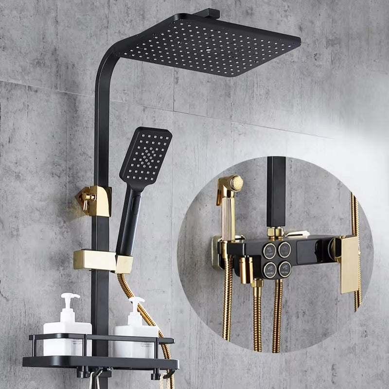Wall Mounted Bathroom Rain Shower Head-6117BG