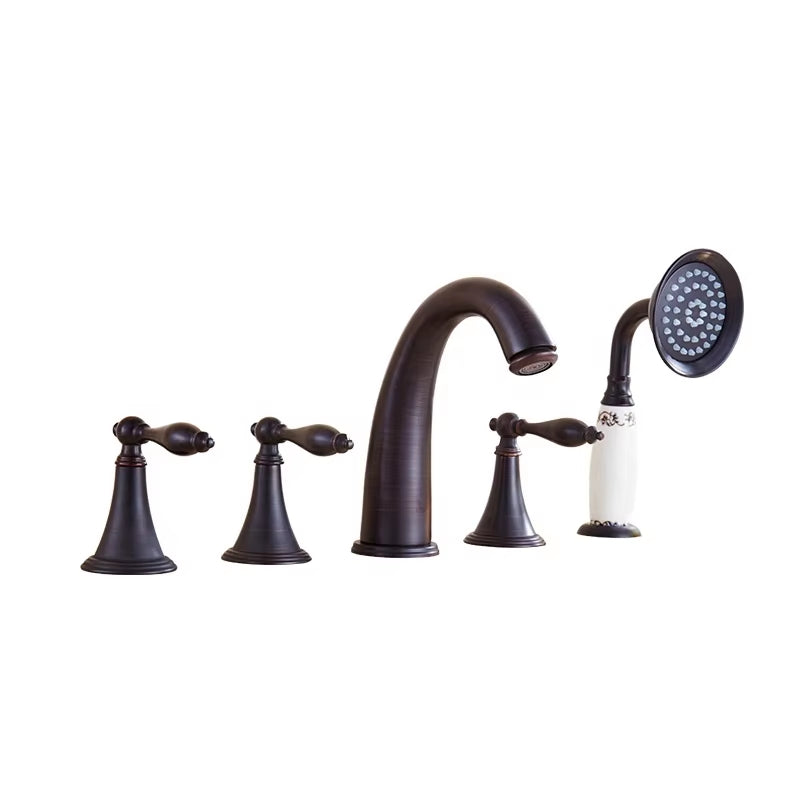 Bathroom 5 Hole Bathtub Faucet Bathroom Shower Mixer Faucet-6703