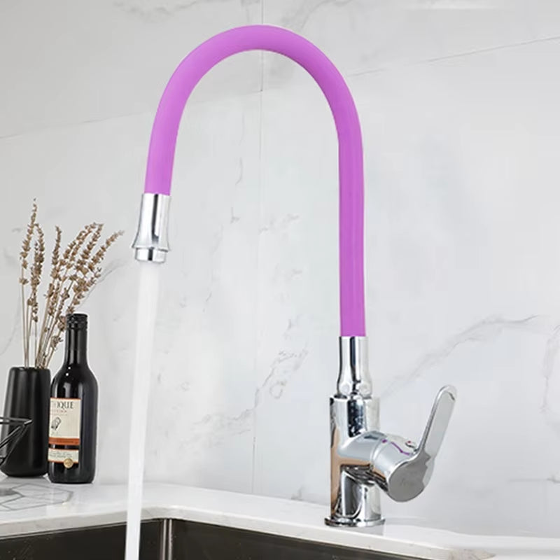 Flexible Kitchen Countertop Mounted Brass Faucet-8416B