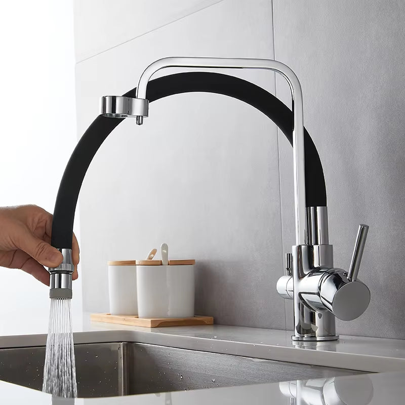 Kitchen 360 Degree Rotating Single Hole Faucet With Water Purification Faucet-8920