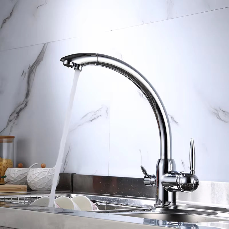 360 Degree Rotating Kitchen Single Hole Pure Water Faucet-8914