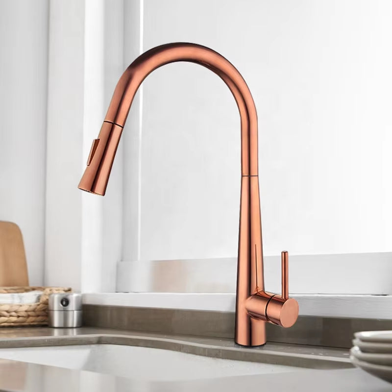 Pull Out Sprayer Stainless Steel Kitchen Sink Faucet-8633MB