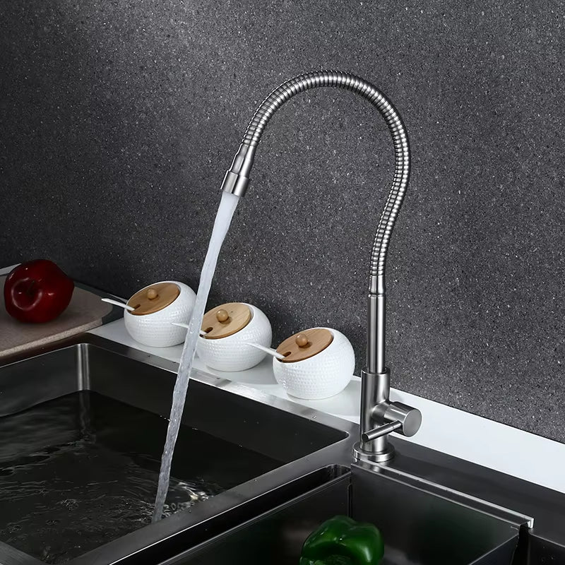 Universal Rotating Faucet For Kitchen Stainless Steel Basin-5942