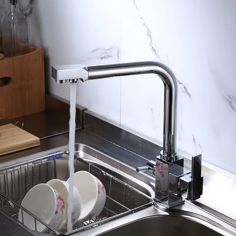 Kitchen Sink Countertop Mounted Square Pure Water Faucet-8908