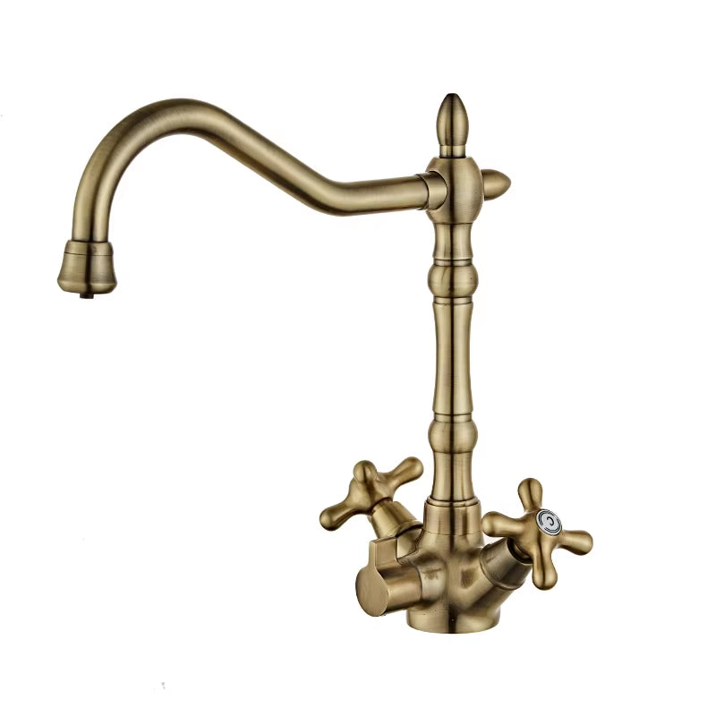 Kitchen Sink Countertop Mounted Faucet Double Handle-8904