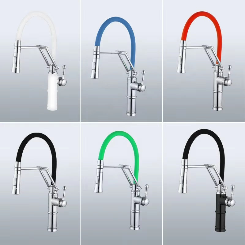 360 Degree Swivel Pull-Out Kitchen Countertop Faucet-8365