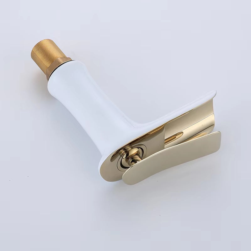 Luxury Waterfall Faucet For Bathroom High Basin-7287