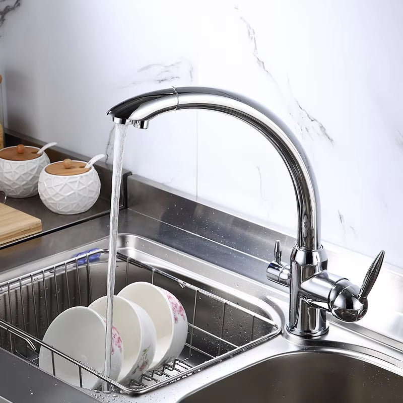 360 Degree Rotating Kitchen Single Hole Pure Water Faucet-8914