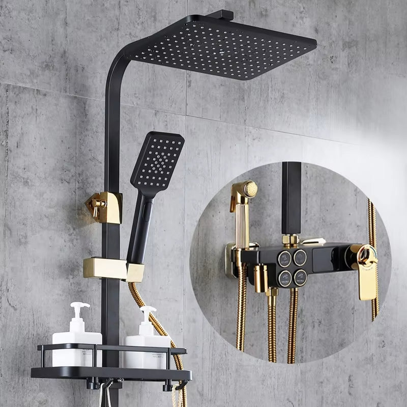 Wall Mounted Bathroom Rain Shower Head-6117BG