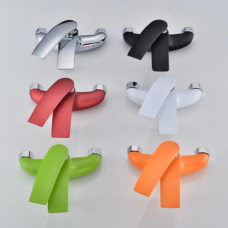 Wall Mounted Shower Faucet Kit Simple Rain Shower Faucet Hot And Cold Water Shower-6513