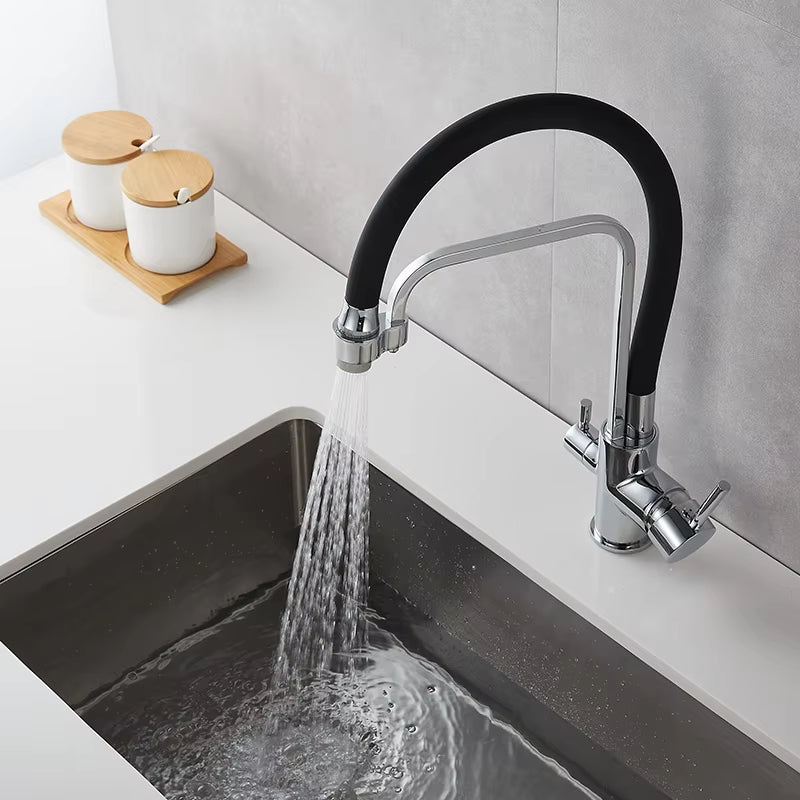 Kitchen 360 Degree Rotating Single Hole Faucet With Water Purification Faucet-8920