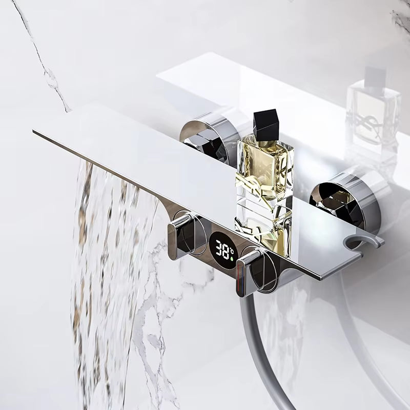 Luxury Simple Shower Set With Digital Display-6065