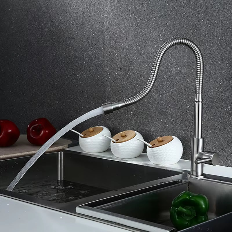 Universal Rotating Faucet For Kitchen Stainless Steel Basin-5942
