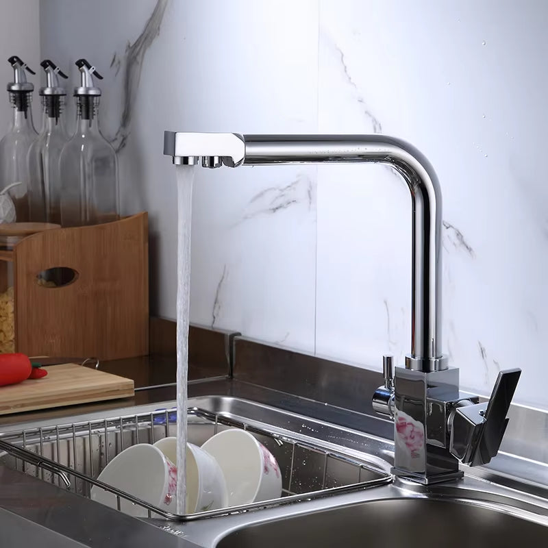 Kitchen Sink Countertop Mounted Square Pure Water Faucet-8908