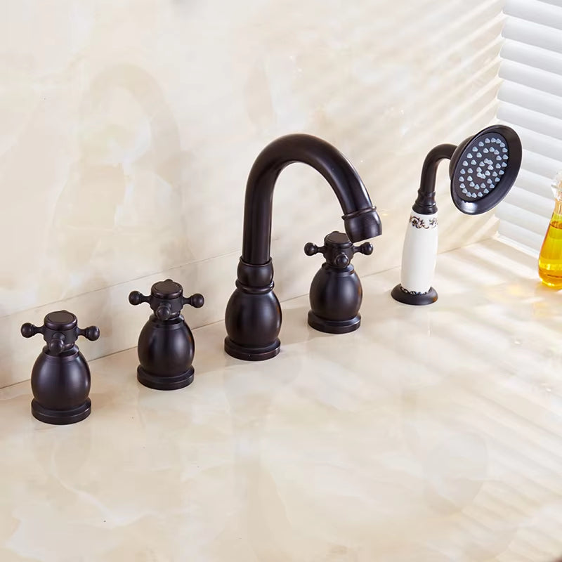 Bathroom Bathtub Faucet Hot And Cold Split Shower Set-6704