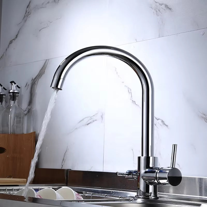 Simple High-End Kitchen Sink Single Hole Faucet-8911