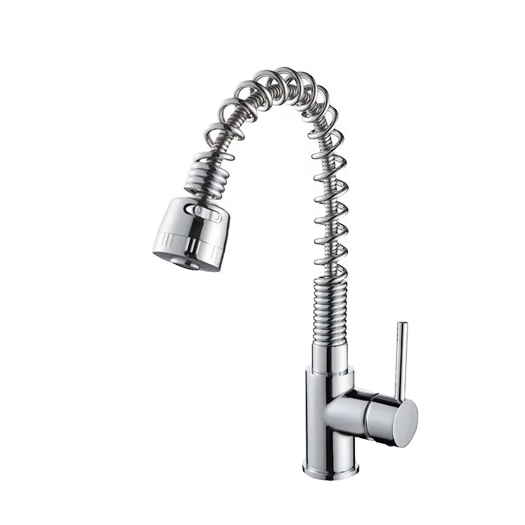 Deck Mounted Kitchen Mixer Tap With Spring-Z1916