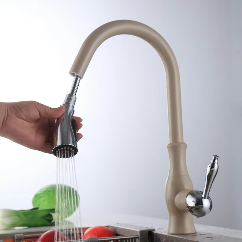 360 Degree Pull Down Kitchen Countertop Faucet-8356
