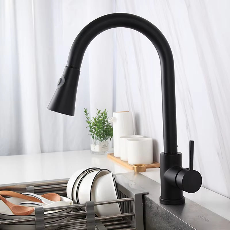 360 Degree Rotating Kitchen Sink Countertop Pull-Out Faucet-8582
