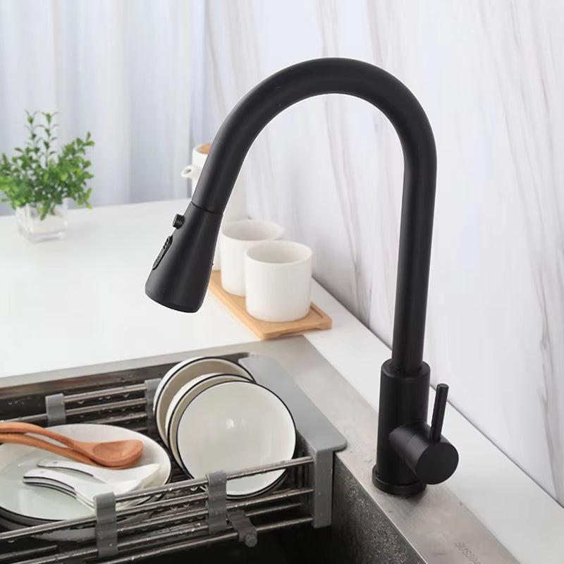 Kitchen 360 Degree Swivel Pull-Out Sink Faucet-7513