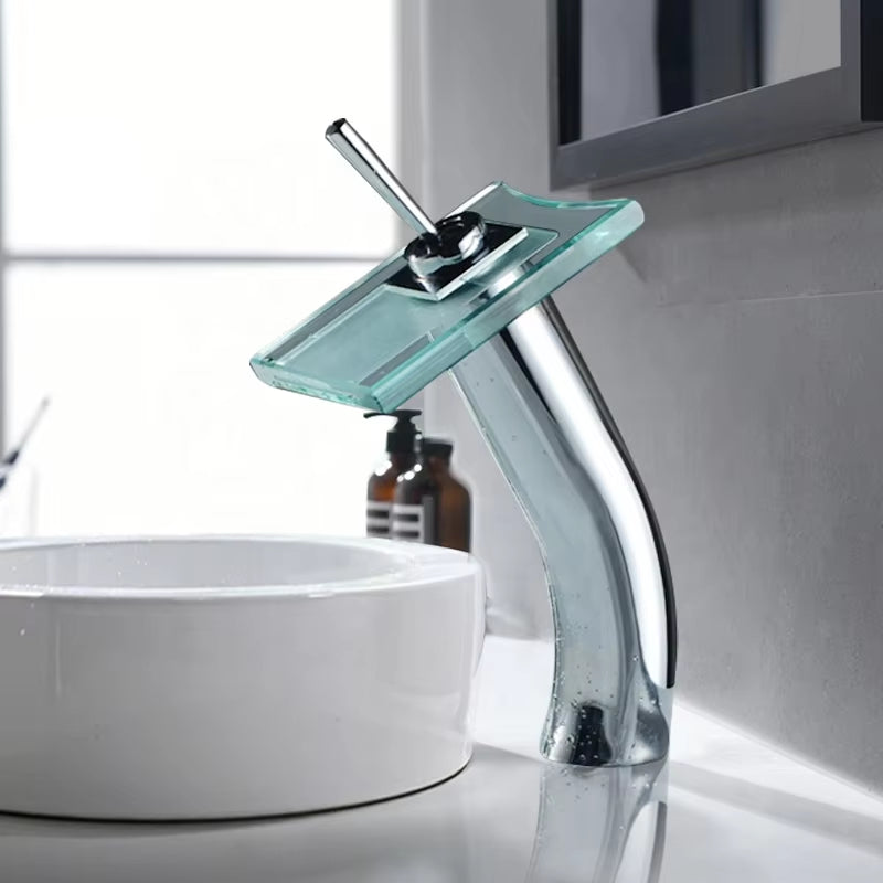 Bathroom Vanity Glass Waterfall Faucet-7268