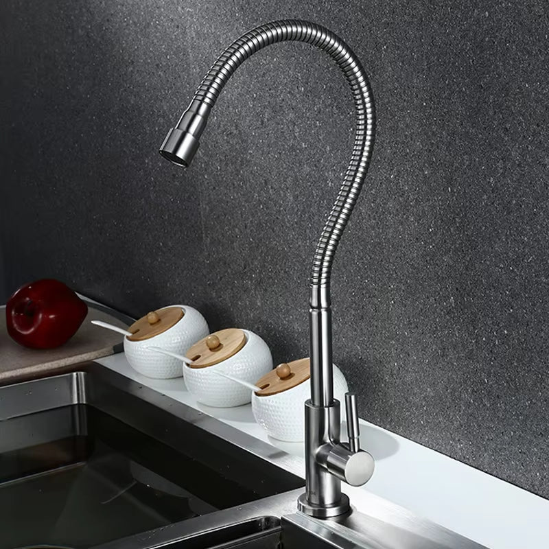 Universal Rotating Faucet For Kitchen Stainless Steel Basin-5942