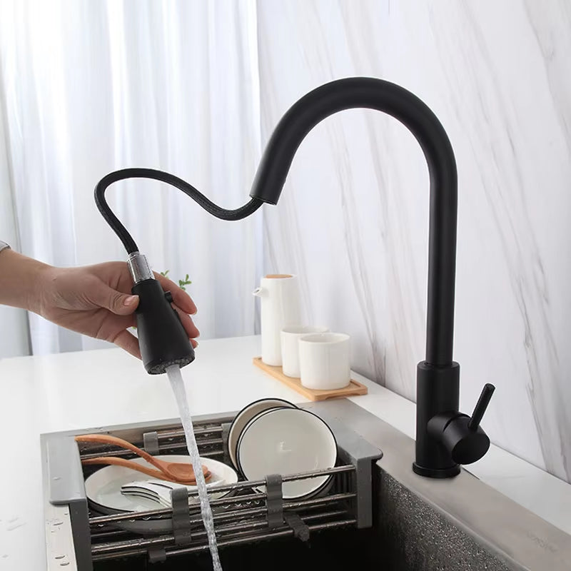 Kitchen 360 Degree Swivel Pull-Out Sink Faucet-7513