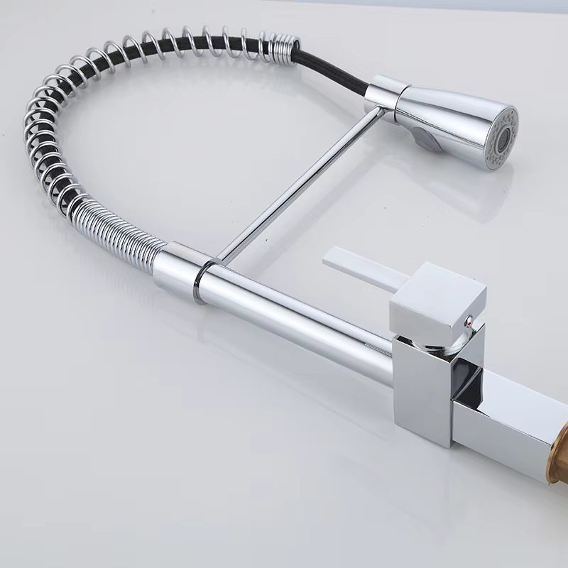 Spring-Loaded Kitchen Sink Countertop Faucet-8422