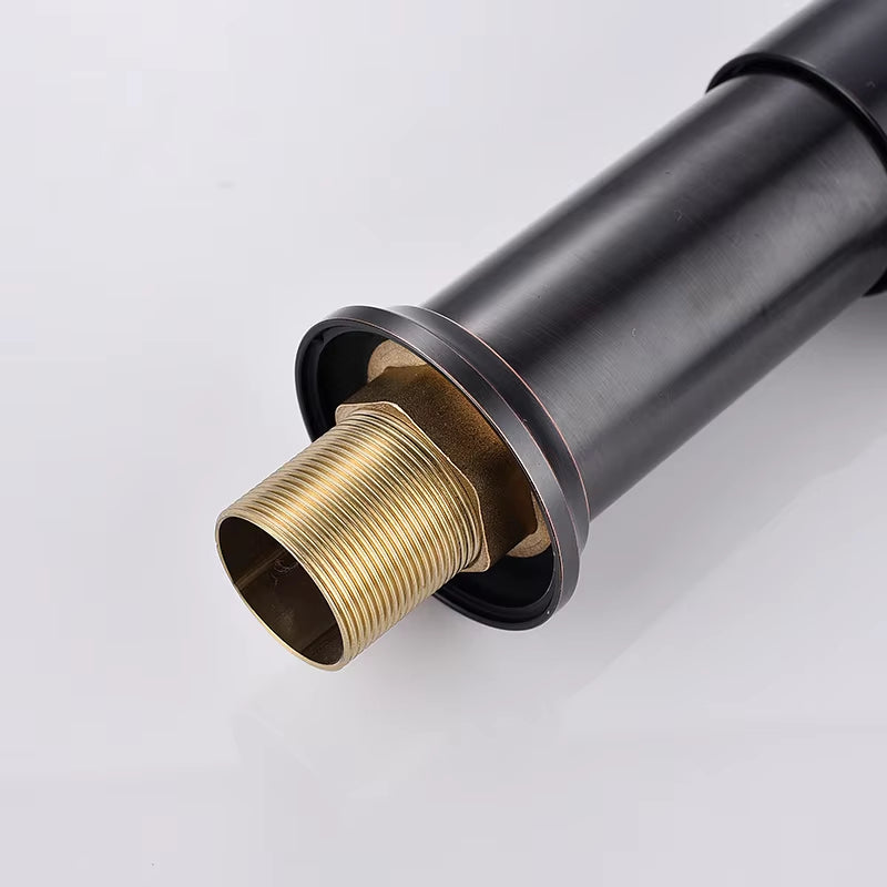 Bathroom Basin Black Vintage Hot And Cold Water Faucet-7086