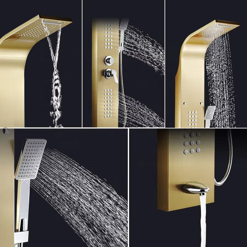 Stainless Steel Waterfall Spa Massage Nozzle Smart Shower Wall Panel Shower Screen-Z-6802