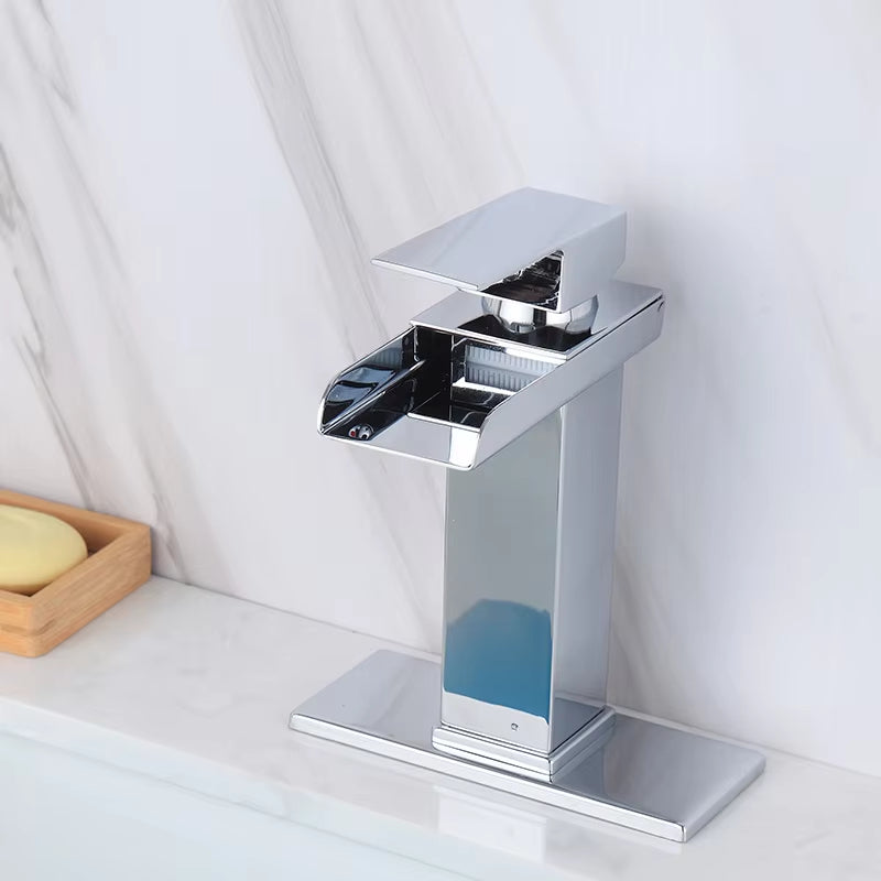 Bathroom Vanity Basin Waterfall Hot And Cold Water Faucet-7231