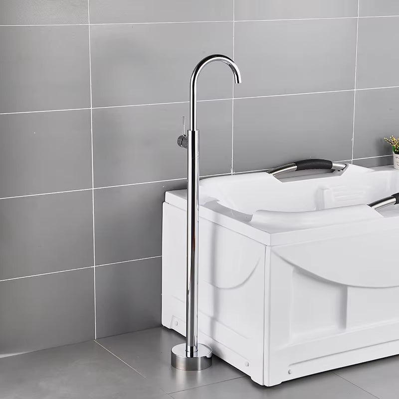 Floor Standing Bathroom Bathtub Faucet With Handheld Shower-6708