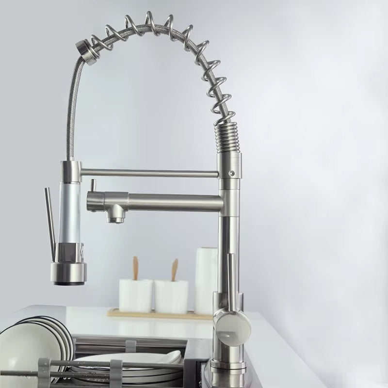 360 Degree Rotating Kitchen Led Multi-Color Luminous Faucet-8907