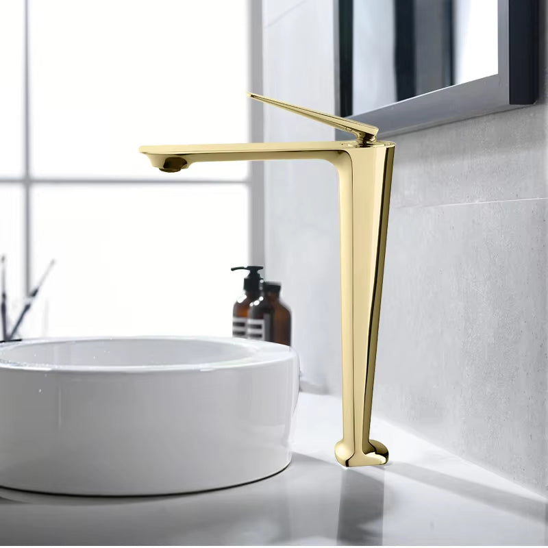 Modern Single Handle Single Hole Unique Design Basin Mixer Tap-7424
